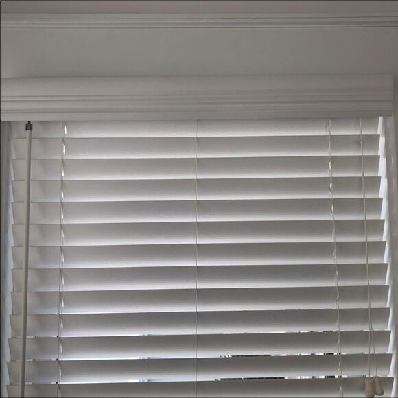 Bali faux wood blinds 27” by 69”. - Picture 4 of 4